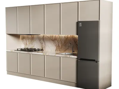 Modern kitchen 14 3D model