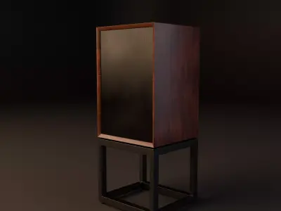 Vintage Hi-Fi Speakers - No Brand 3D model