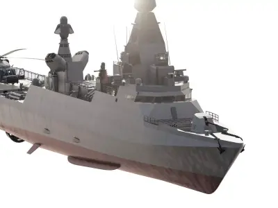 US NAVY ADVANCED CORVETTE 3D model