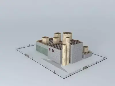 Checkers Industrial Building 3D model