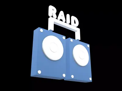 RAID Icon v1 002 Low-poly 3D model