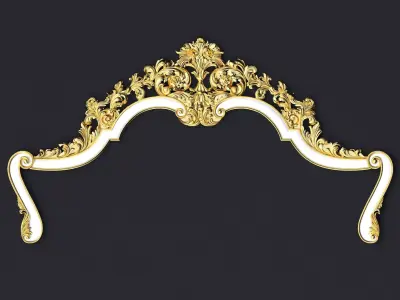 bed headboard 3D model