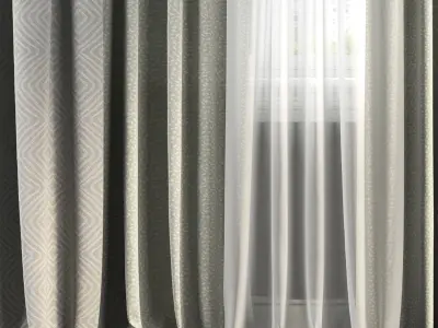 Curtain Set 177 3D model