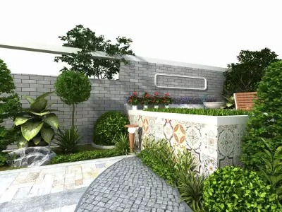 Backyard Design 3D model