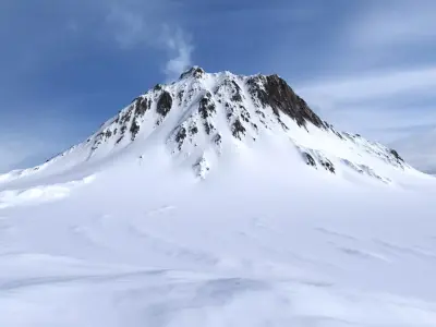 Snow Mountains 13 Low-poly 3D model