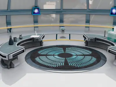 sci-fi liquid lab Low-poly 3D model