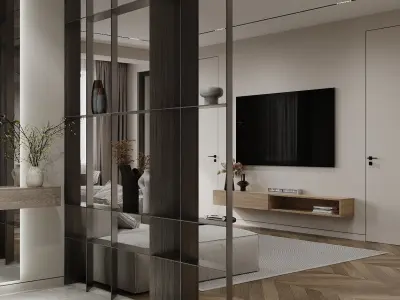 Modern interior 2 3D model
