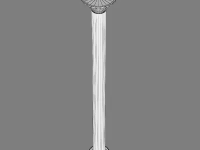 379747 Piatto Lightstar LED street lamp 3D model