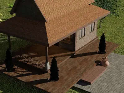 Tropical small house 1 - 2020 3D model