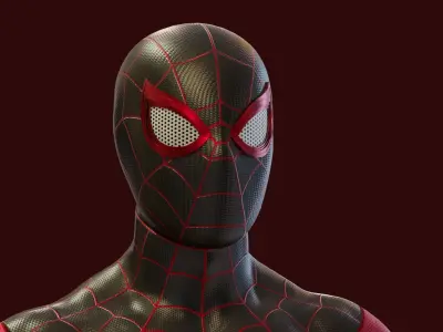 Spider-man Miles Morales PS5 Rigged 3D model