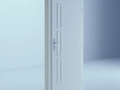 White Door 1 3D model