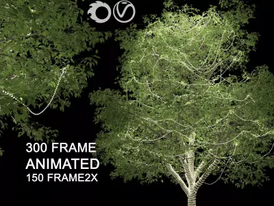 ENGLISH WALNUT TREE 2 Light 3D model