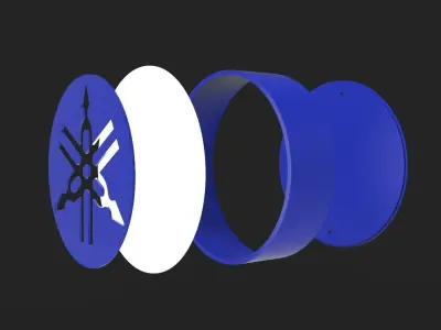 Motocyclette YAMAHA Logo Lamp 3D print model