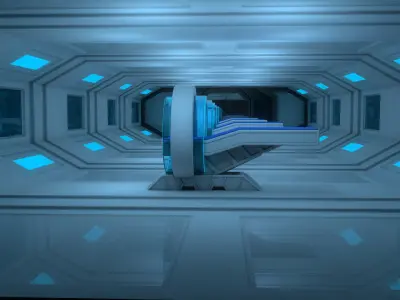 Sci Fi Room 3D model 54