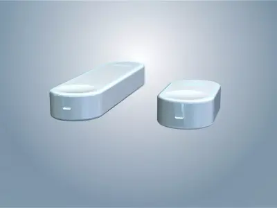 Sterilizer 3D model fluorescent light bulbs in circular pattern Low-poly 3D model