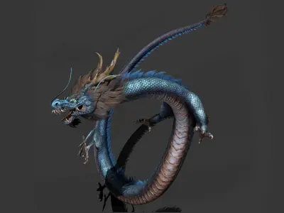 dragon ChineseDragon loong 3D model
