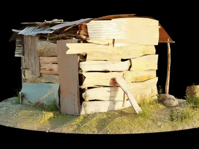 WOOD HOUSE  3D model