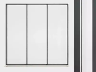 Panoramic glazing Stained glass 39 Low-poly 3D model