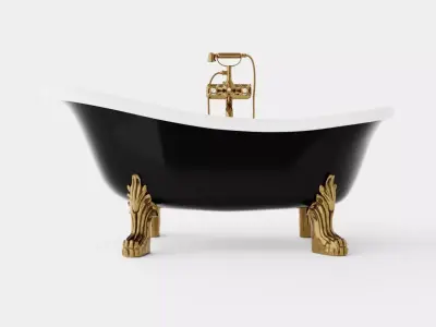 Bath Tub Low-poly 3D model