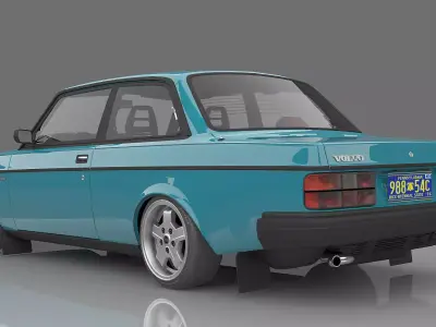 1983 Volvo 242 Turbo Evolution 3D model