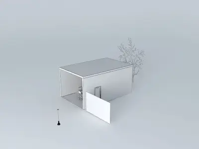 Modern Kitchen Using THORN Glacier Pendant Light Free 3D model