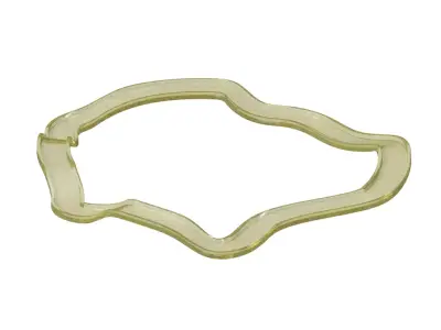 Transparent Sports Games Race Track 3D model