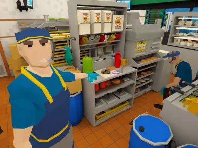 Burger Shop Environment 3D model