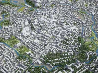 Braunschweig  Low-poly 3D model