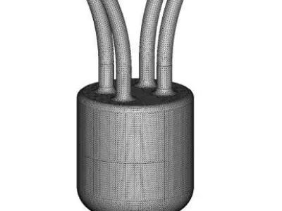 Elegant Flower CFL Bulb 3D print model