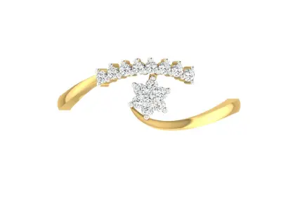 Women Ring  Render 3dm STL OBJ FBX Details 3D print model 19