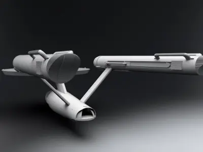 NCC 1701 Scale model 3D print model