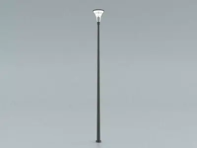 laos Street LED light Low-poly 3D model