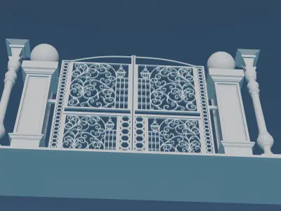 Gateway Exterior Gate 3D model