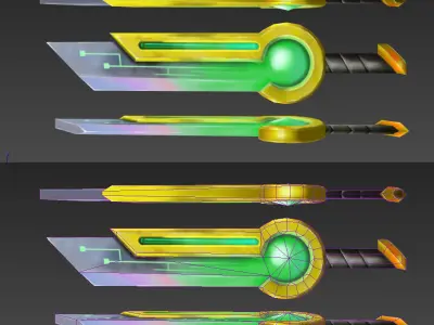 Stylized Sci-Fi Collection Low-poly 3D model