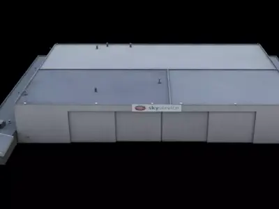 3D Building Low Poly  Low-poly 3D model