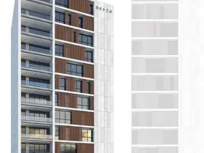 Modern office building No 5 3D model