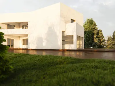 Hill House Lumion best Effect Low-poly 3D model