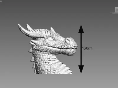 dragon pen holder Cyborg dragon pen holder 3D print model