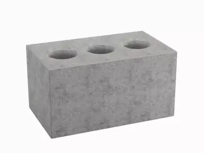 Concrete Brick 03 Low-poly 3D model