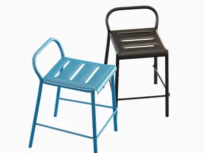 Modern Stool B 01 3D model