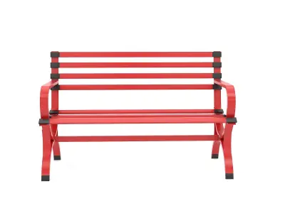 Outdoor Garden Bench 3D Model Low-poly 3D model