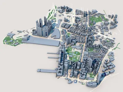 International Finance Centre Hong Kong 3D model