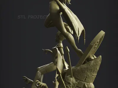 Morrigan and Lilith 3D print model