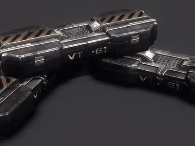 Sci-fi ammobox Low-poly 3D model