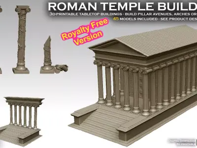 Roman Temple Builder ROYALTY FREE VERSION 3D print model