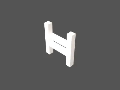 Hedera Coin v2 001 Low-poly 3D model
