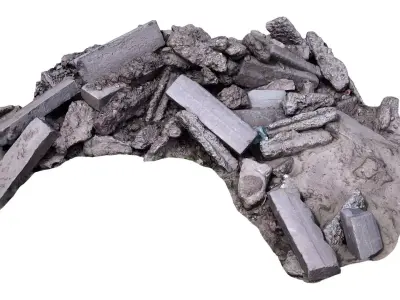 Construction garbage spscan 5 Low-poly 3D model