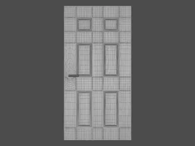 Wooden Door  3D model purchase