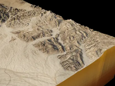 Joshua Tree National Park 3d model terrain 3D model