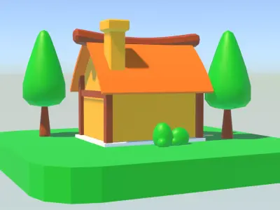 House  Free low-poly 3D model